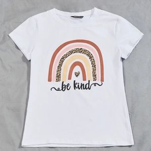 SHEIN - Be Kind White T-Shirt Size Medium